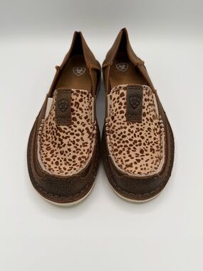 Ariat Women's Brown Leopard-Print Slip-On Loafers